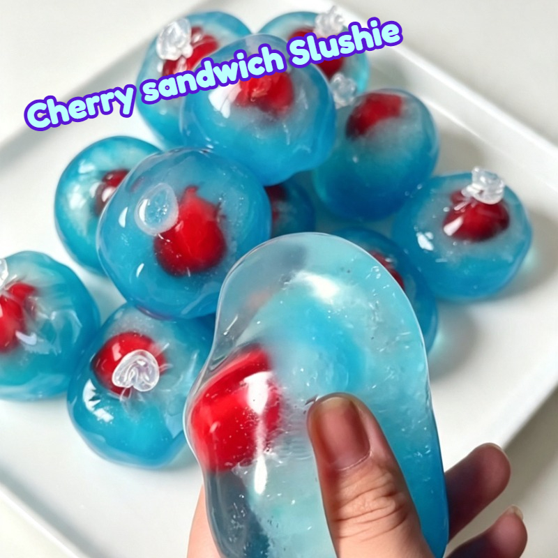 Party Games Crazy - Shapable Cherry Sandwich Slushie Stress Ball