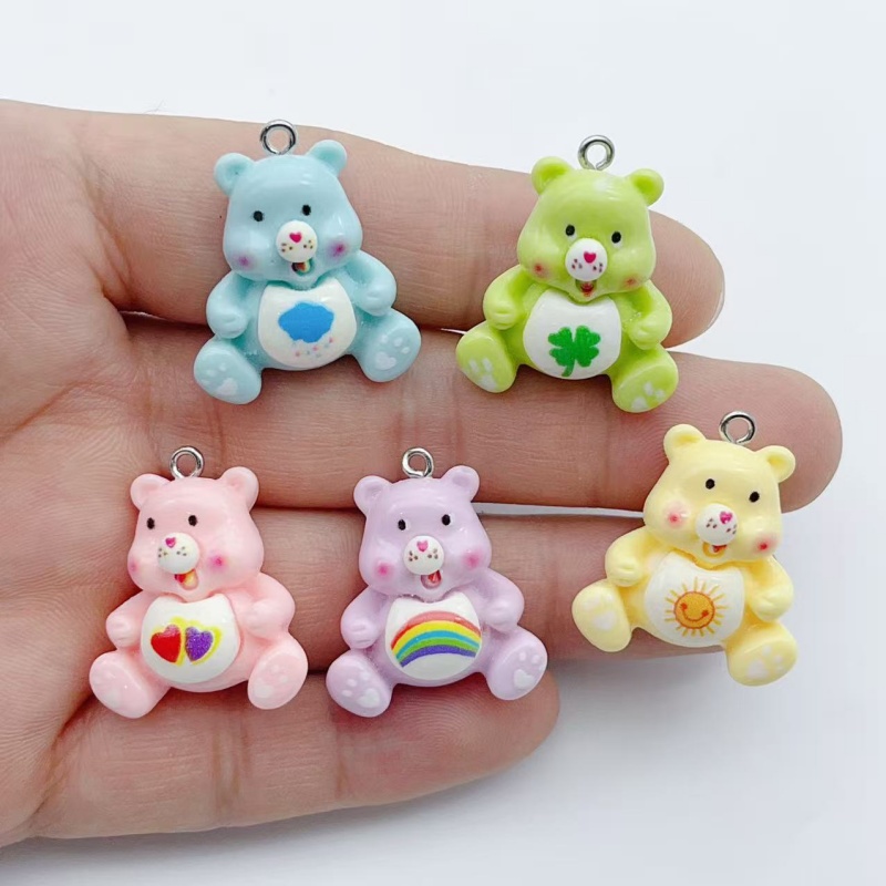 Party Games Crazy - 10pcs cartoon animal charm pendant DIY