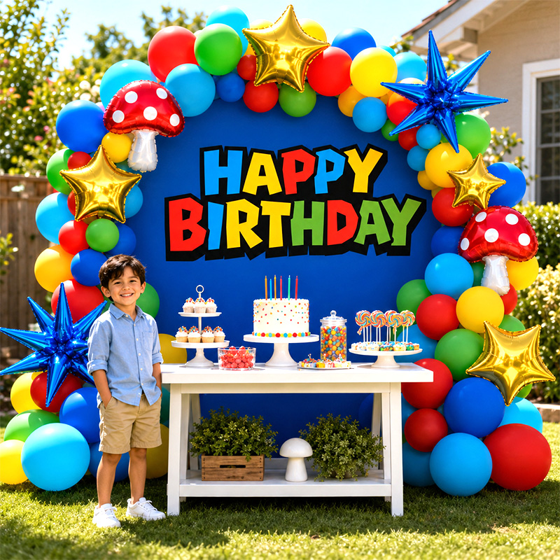 Party Games Mario - Super Bors Video Game Inspired Balloon