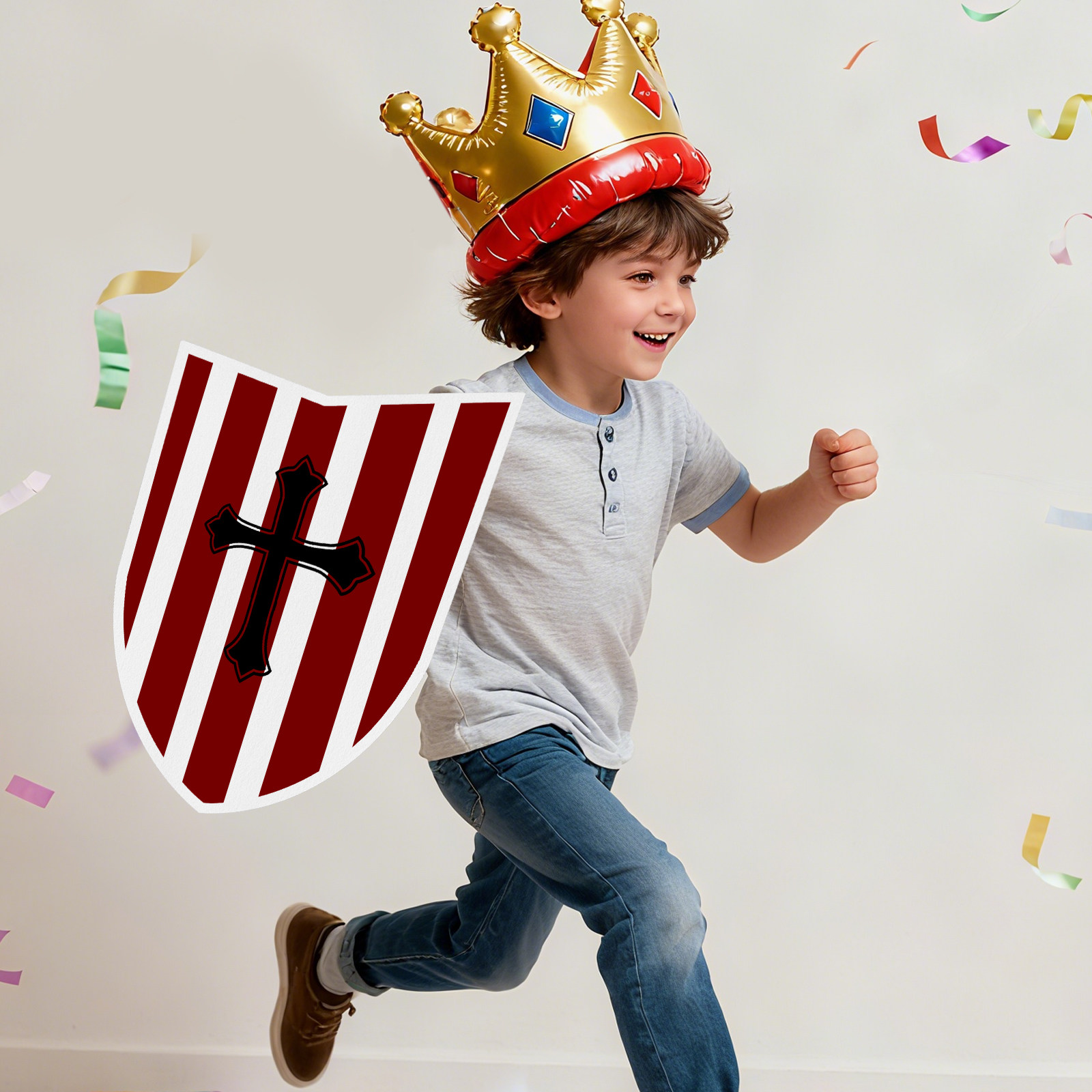 Party Games Easy Kids - 1Set DIY Blank Shield Play Craft