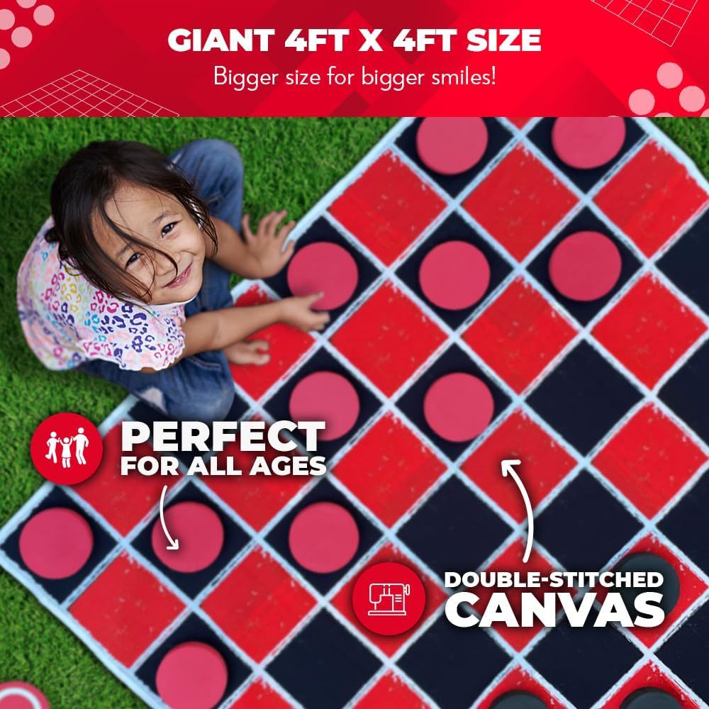 Giant 2-in-1 Checkers & Tic Ta - Tic Tac Toe Giant review and price