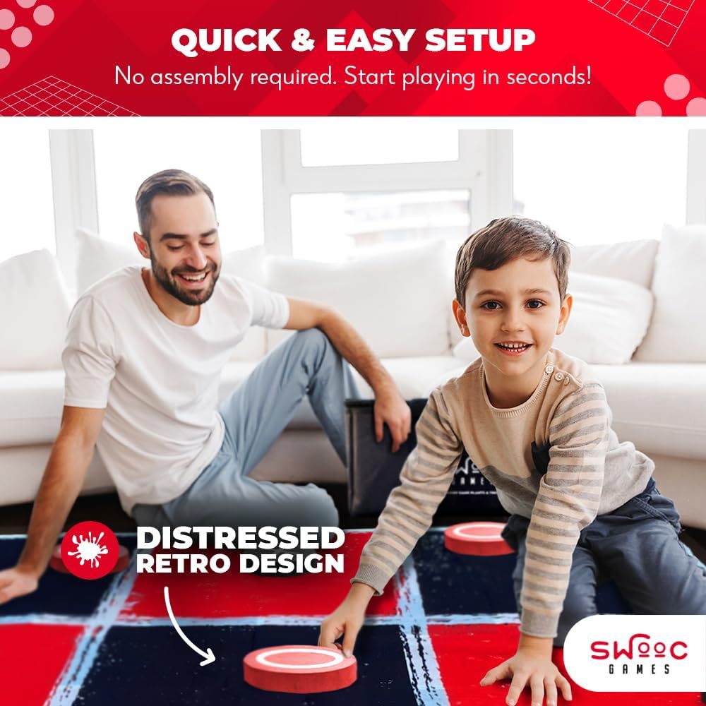 Giant 2-in-1 Checkers & Tic Ta - Tic Tac Toe Giant review and price