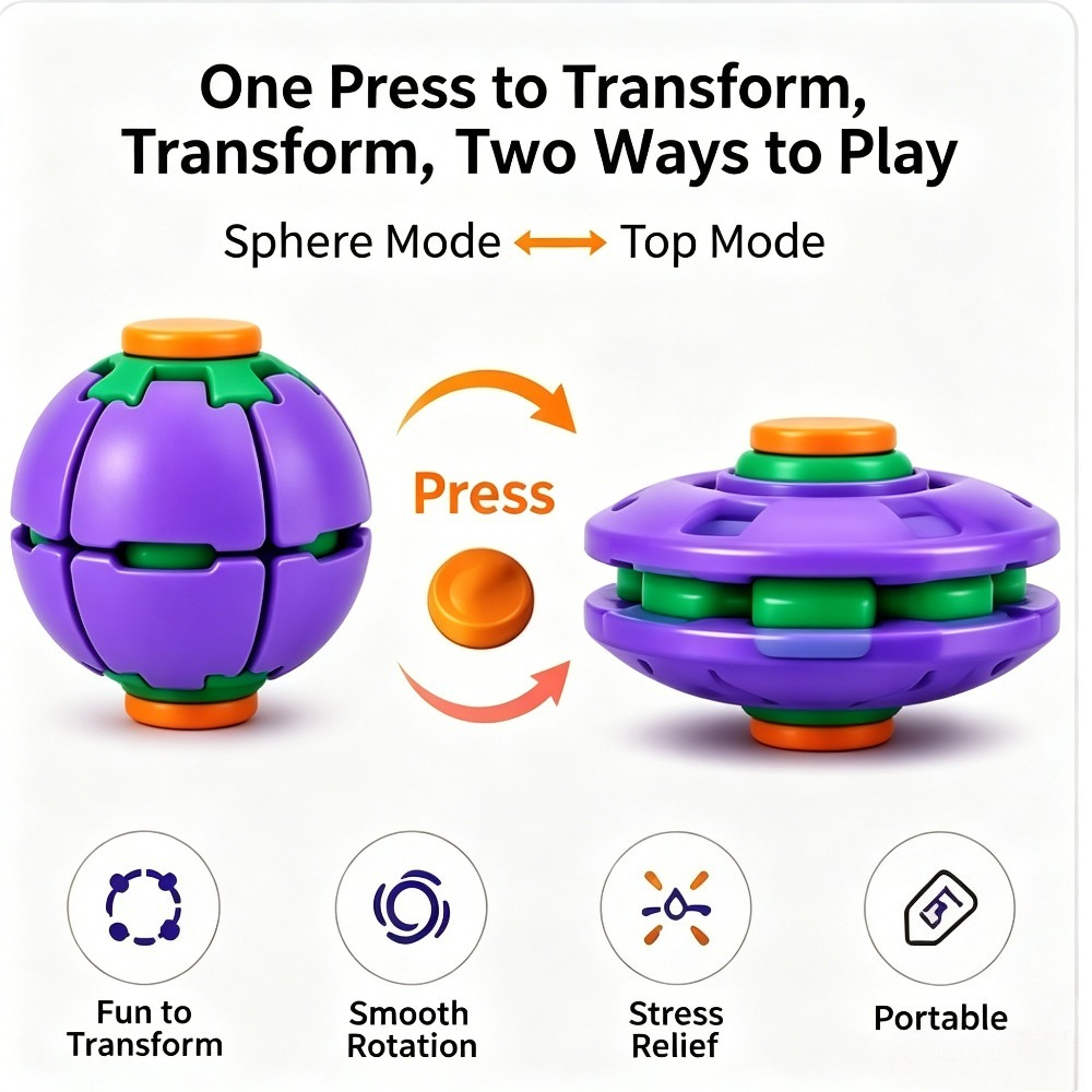 Transforming Fidget Spinner Ba - Party Games Crazy review and price
