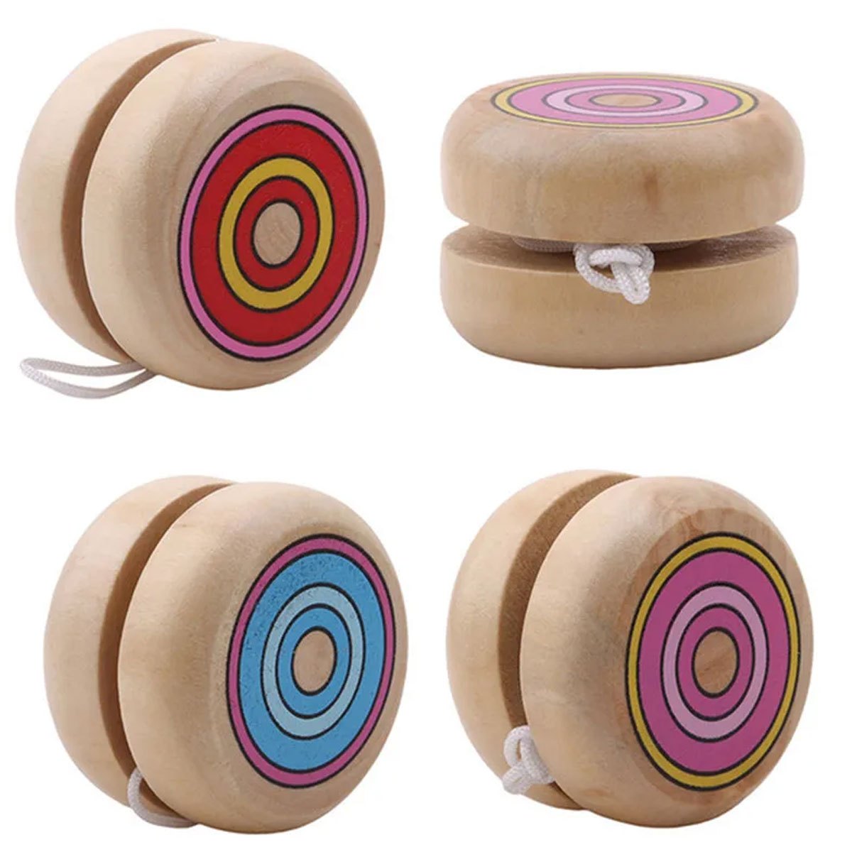 2pcs Wooden Circular Yo-Yo Bal - Party Games Physical review and price