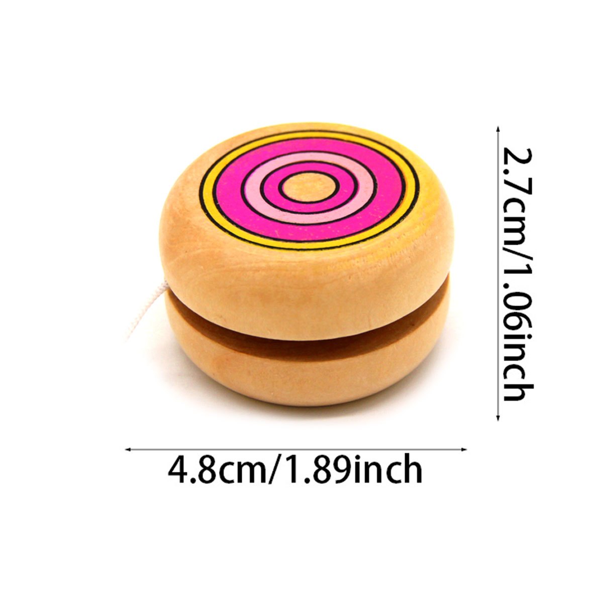 2pcs Wooden Circular Yo-Yo Bal - Party Games Physical review and price