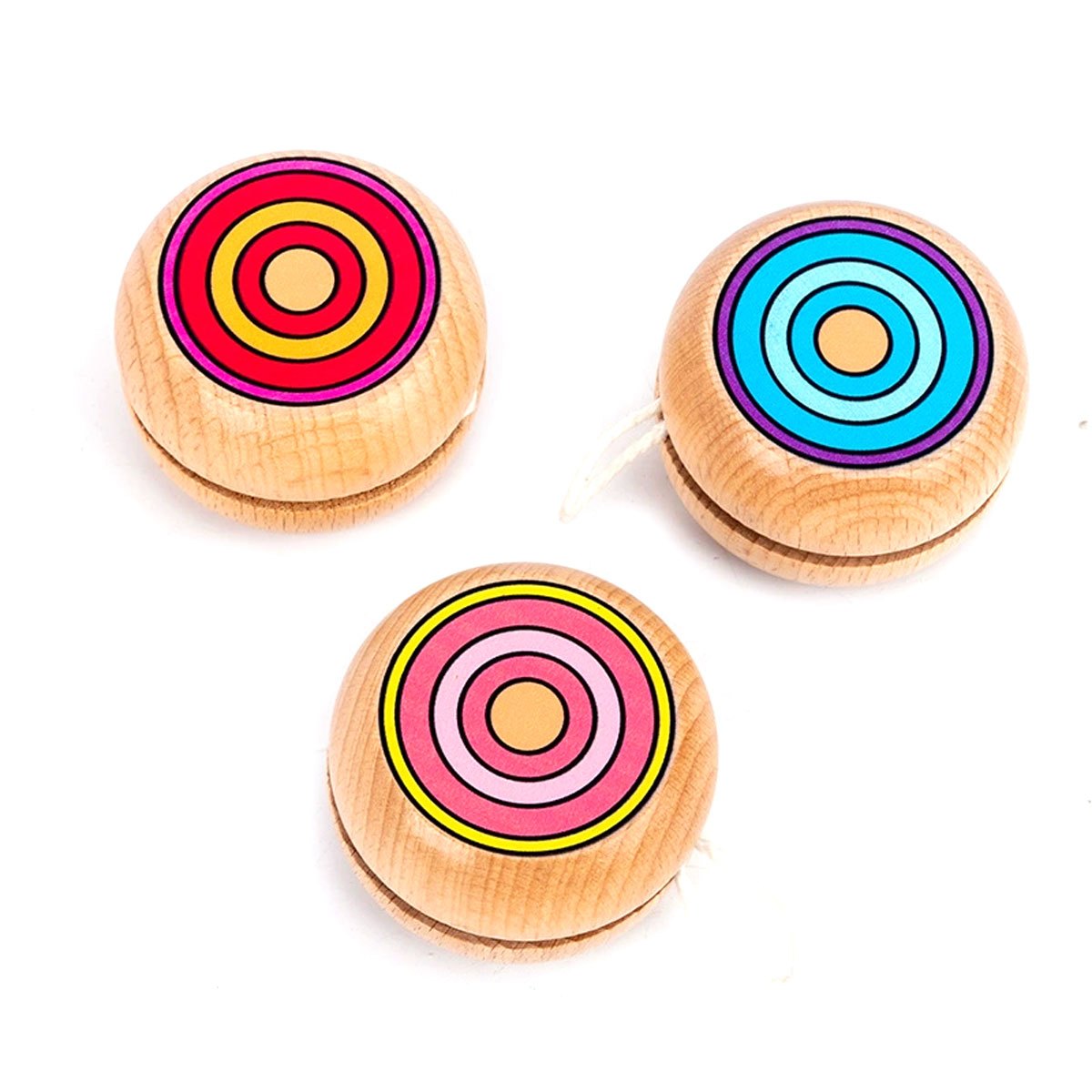2pcs Wooden Circular Yo-Yo Bal - Party Games Physical review and price
