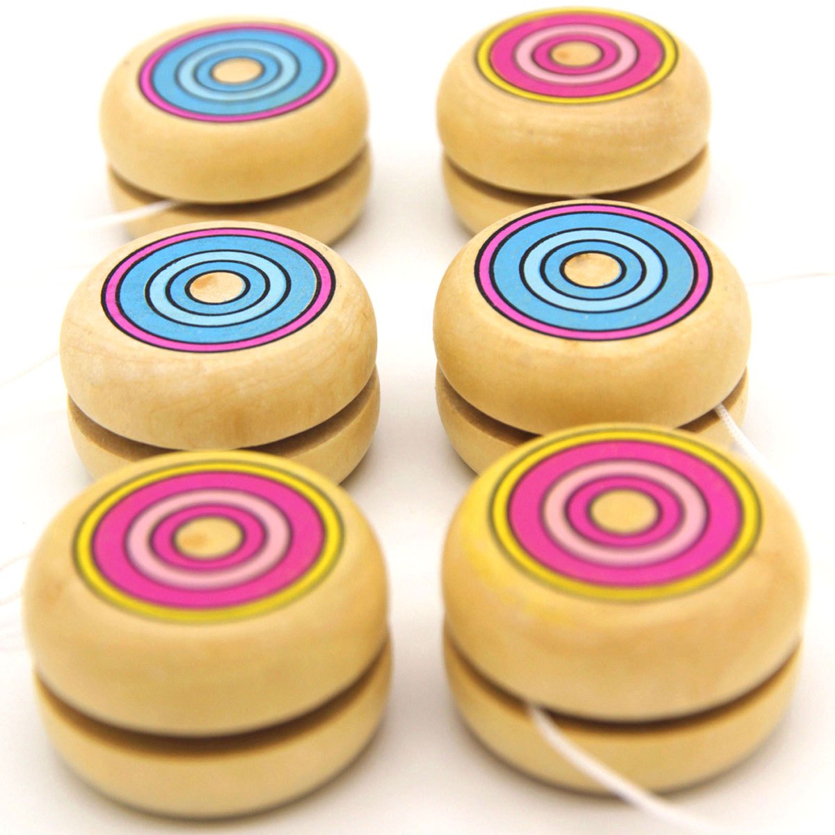 2pcs Wooden Circular Yo-Yo Bal - Party Games Physical review and price