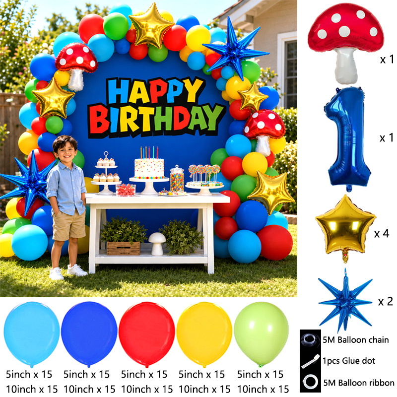 Super Bors Red Mushroom Balloo - Party Games Mario review and price