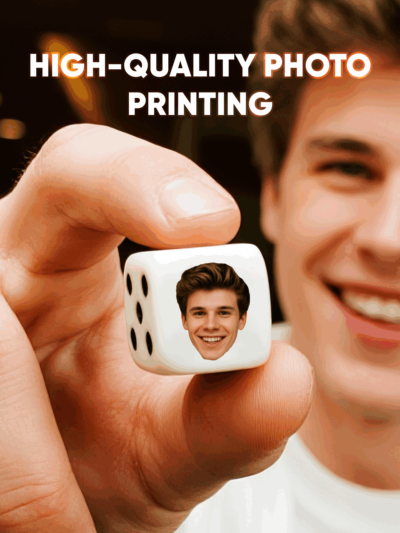 Custom Face Dice Personalized  - Party Games Gifts review and price