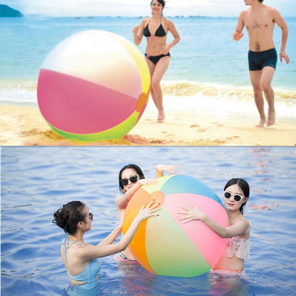 Inflatable Beach Ball Rainbow  - Party Games Easy Kids review and price