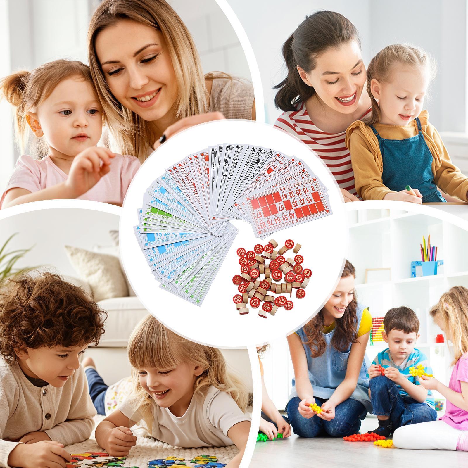 Bingo Game Wooden Funny Educat - Play Friends Party Games review and price