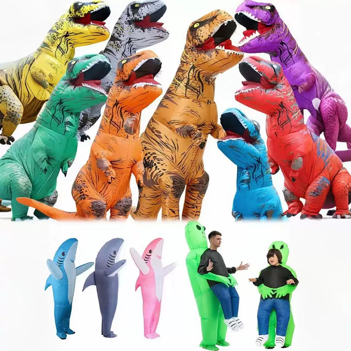 Adult Inflatable T-Rex Costume - Party Games Adults Funny review and price