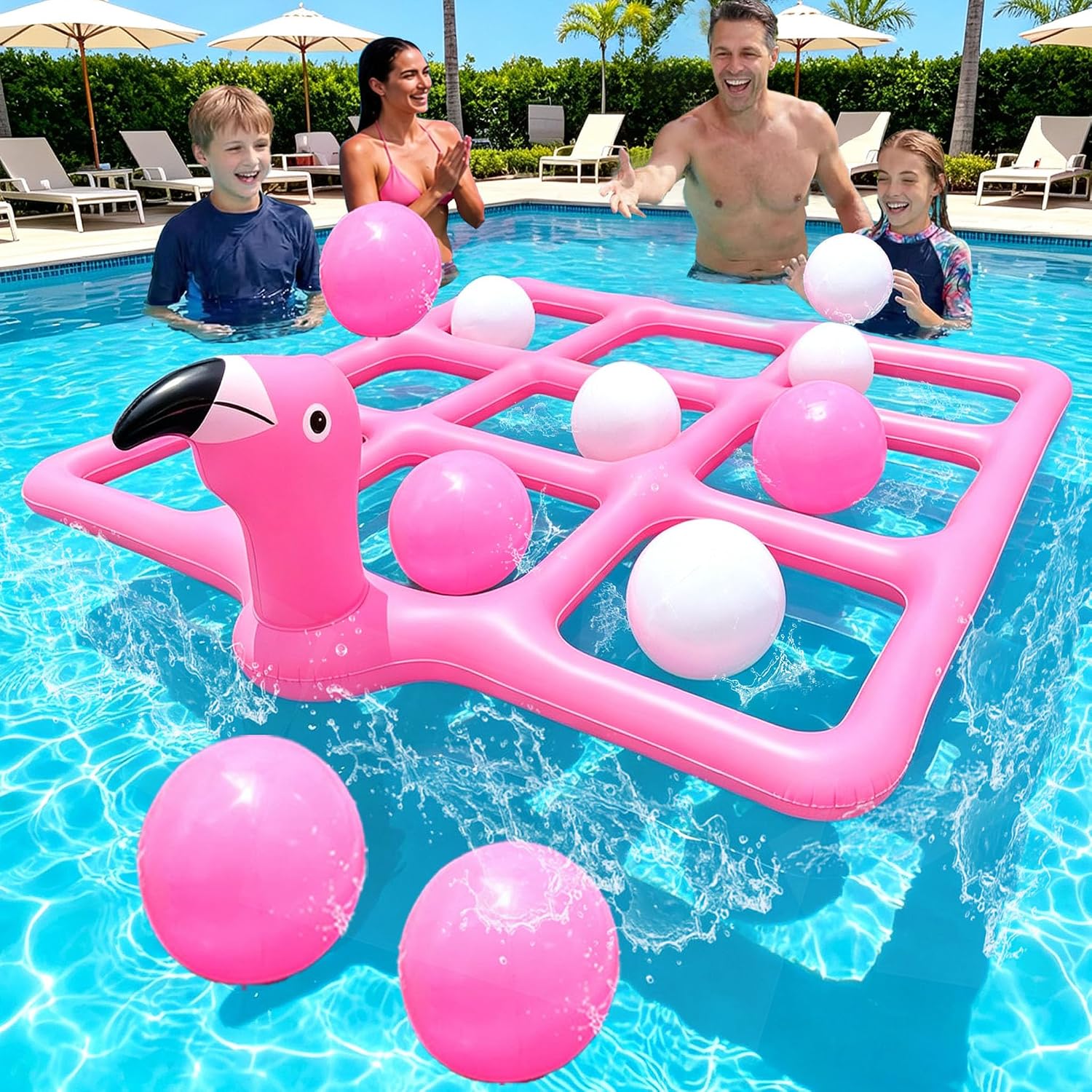 Pink Giant Flamingo Pool Tic T - Tic Tac Toe Giant review and price