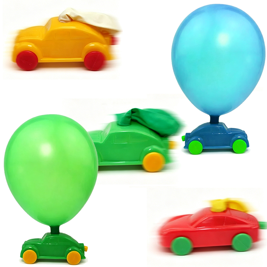 2-8pcs Balloon Powered Car Aer - Party Games Physical review and price