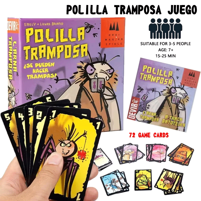 Cheating Moth Spanish Card Gam - Party Games Juego review and price