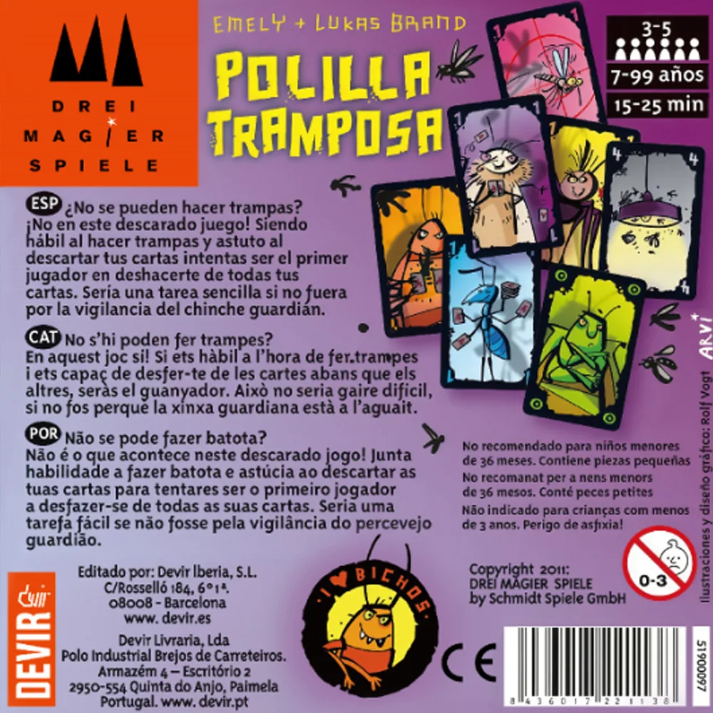 Spanish Polilla Tramposa Card  - Party Games Juego review and price