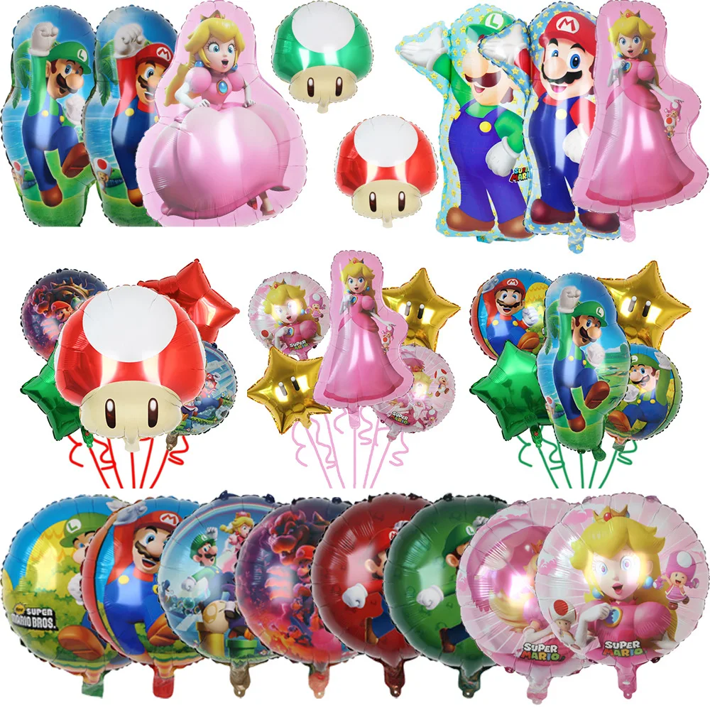 Cartoon Mario Bros Balloon Set - Party Games Mario review and price