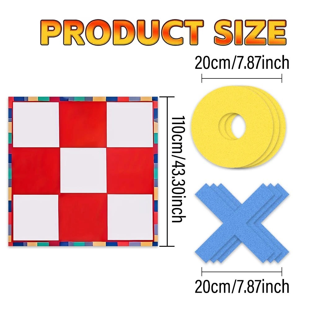 Giant Tic Tac Toe Game Mat Set - Tic Tac Toe Giant review and price