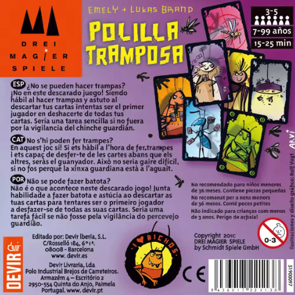Polilla Tramposa Board Games T - Party Games Juego review and price